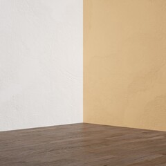 Stage photo colorful empty studio to insert model.