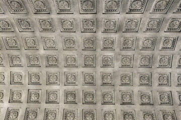 Beautiful view of the wall of the old building, background.