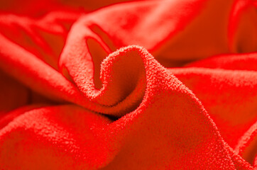 red fleece abstract background