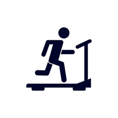Running tools design vector, Fitness equipment icon concept, Creative Gym Symbol, Illustration