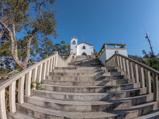 The Chapel of Saint Lawrence lies on the hill of Sao Lourenco at Vila Cha parish in Esposende,...