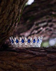 Royal luxury ancient crown, wedding accessories © Elina Leonova