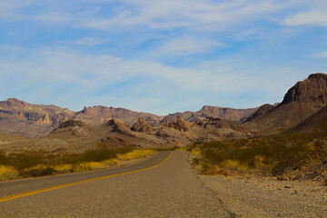 In the middle of the road of nothingness.