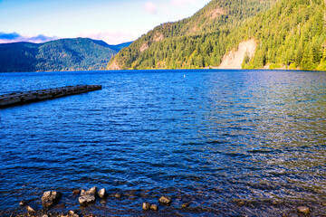 Fototapeta premium Lake Crescent at Olympic National Park, Washington, USA.