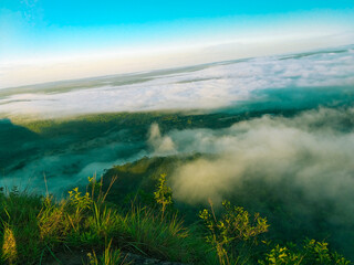 landscape with fog