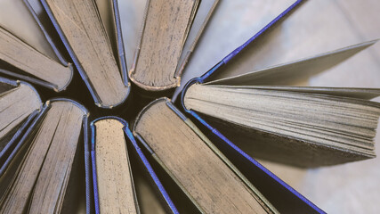 a few books together seen from above