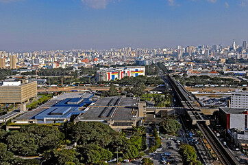 Fototapeta na wymiar Vista aérea do Terminal Rodoviário Tietê. São Paulo.