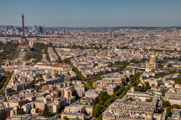Naklejka premium Aerial view of Paris