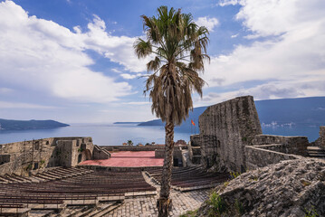 Bloody Tower fortress in Herceg Novi coastal town at the entrance to Kotor Bay in Montenegro