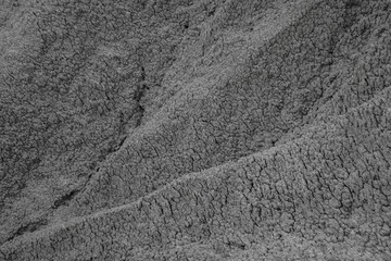 View of a volcanic formation after a volcanic eruption, background, out of focus.