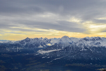 Fototapeta na wymiar Sunset in the Austrian Alps