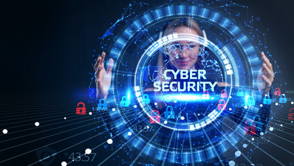 Obraz premium Cyber security data protection business technology privacy concept.
