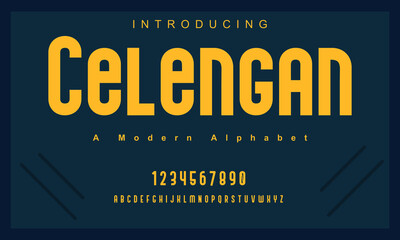 Celengan font. Elegant alphabet letters font and number. Lettering Minimal Fashion Designs. Typography fonts regular uppercase. vector illustration