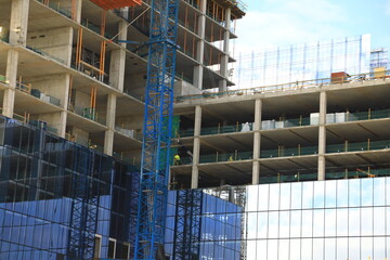 Construction of a high rise building in process © Douglas