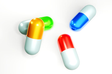 Pharmaceutical Capsules Illustration