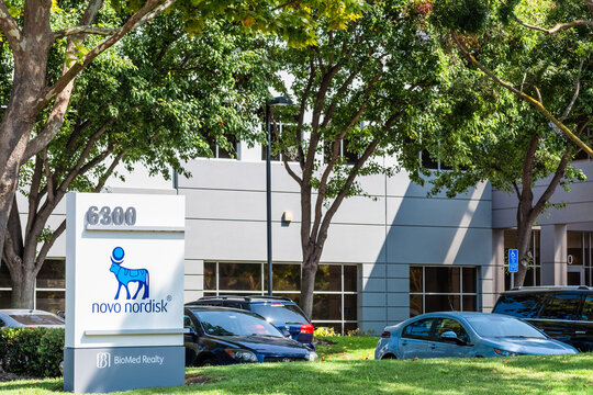 Sep 17, 2020 Fremont / CA / USA - Novo Nordisk headquarters in Silicon Valley; Novo Nordisk A/S is a Danish multinational pharmaceutical company