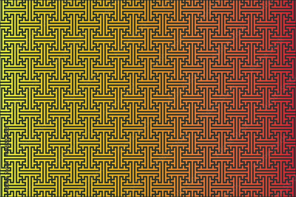 Poster vector background in the form of repeating geometric shapes on a gradient backdrop