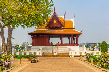 Temple nearby the river of Bangkok, Thailand