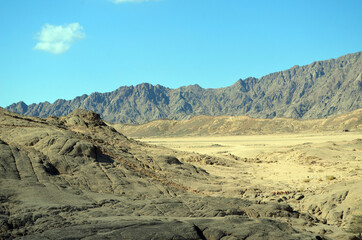 Desert of Sinai Peninsula, Egypt. Near Sharm El Sheikh
