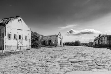 Ghost town and old prison of Trabuccato on Asinara Island