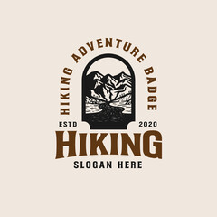 Adventure Mountain Badge Logo Template