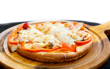 Delicious pizza ready to eat