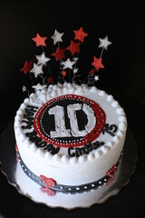 Pastel para cumpleaños numero 10