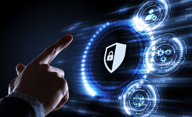 Cyber security data protection business technology privacy concept.