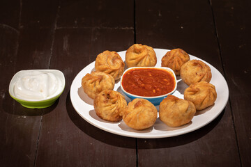 traditional food dumpling momos