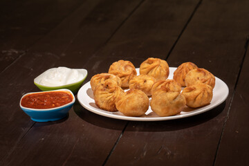 traditional food dumpling momos