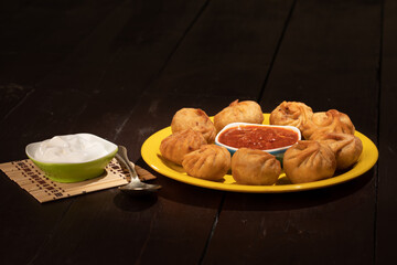 traditional food dumpling momos