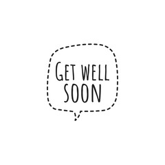 ''Get well soon'' Lettering
