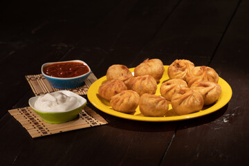 traditional food dumpling momos