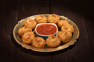 traditional food dumpling momos