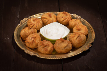 traditional food dumpling momos