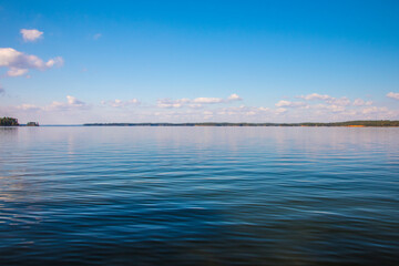 A beautiful calm lake scene in the country