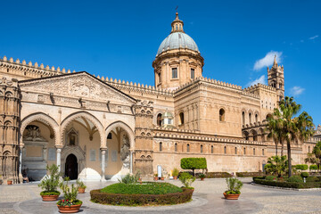 Fototapeta na wymiar Palermo Cathedral Duomo di Palermo in Palermo, Sicily, Italy.