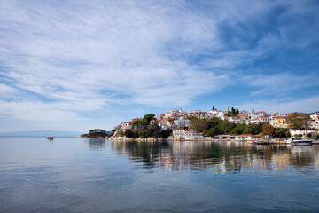 Fototapeta premium Skiathos Island, Greece. Skiathos town on Beautiful view of the old town .
