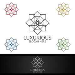 Modern Luxurious Royal Logo for Jewelry, Wedding, Hotel or Fashion