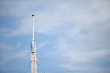 
Lightning protection against sky backdrop