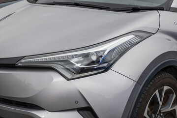 Fototapeta premium 自動車のヘッドライト Headlight of the old car