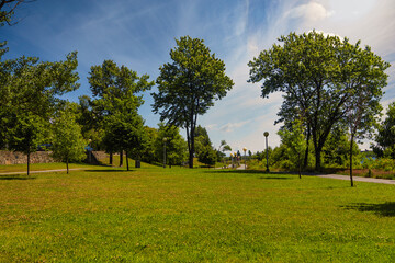 Lake osisko park in boLake osisko park in bora beautiful lake in the heart of the city of Rouyn