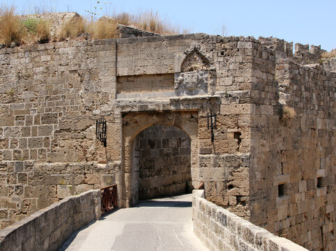 Gate of Saint Athanasios, fortifications of Rhodes, Rhodes, Greece