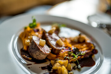 Pork tenderloin in bacon