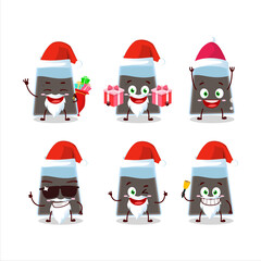 Fototapeta premium Santa Claus emoticons with black pepper shake cartoon character