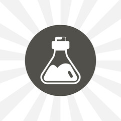 chemistry glassware isolated vector icon. education design element