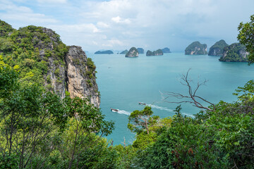 Koh Hong island New landmark to see Beautiful scenery view 360 degree at krabi province beautiful...