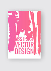Abstract poster templates. Colorful vector threads composition.