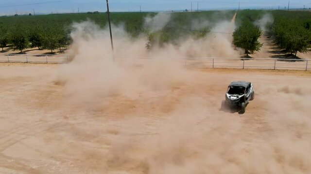 Drone footage of a Can Am drift in Bakersfield, California.