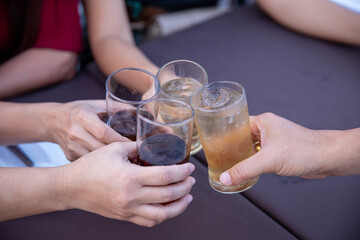 Festival atmosphere to celebrate together with friends